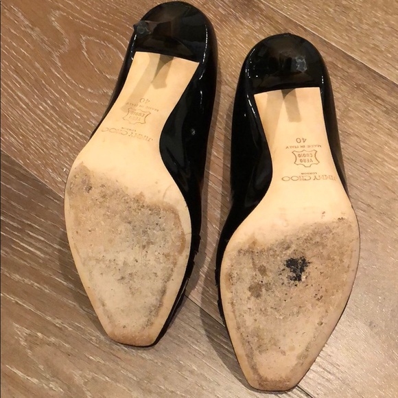 Jimmy Choo patent leather peep-toe pumps - Picture 2 of 5